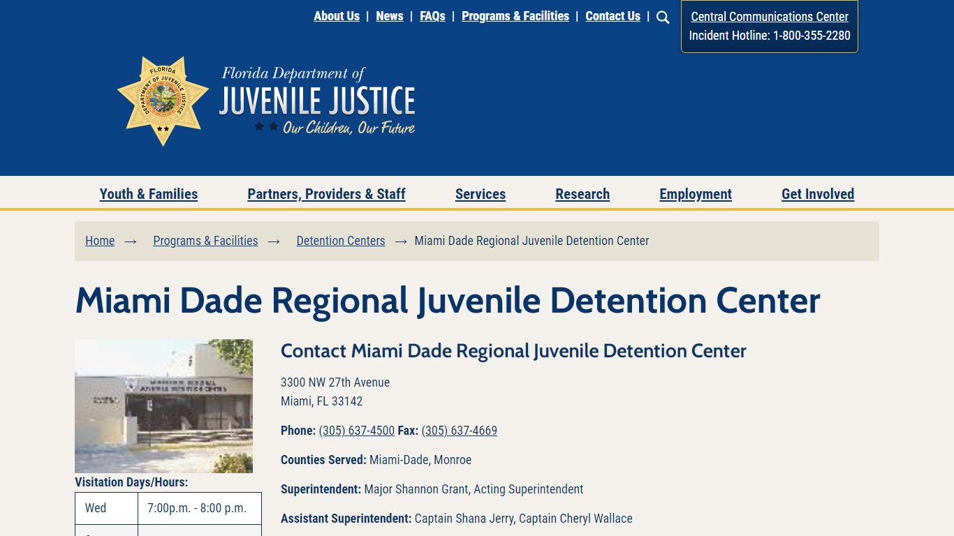 Miami Dade Regional Juvenile Detention Center